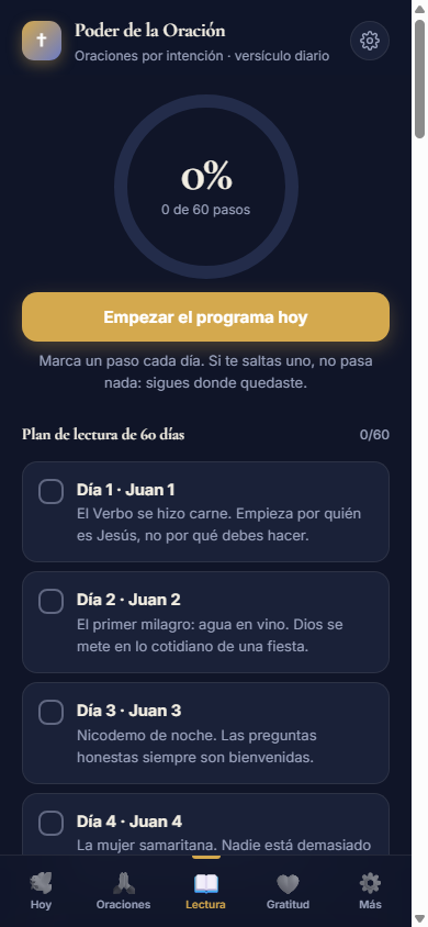Plan de lectura bíblica 60 días